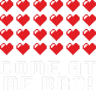 GeekWear - COME AT ME BRO! retro  8-bit gamer gracz koszulka męska