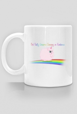 Kubek MLP My Little Pony Pink Fluffy Unicorns Dancing on Rainbows - kokokokoszulki