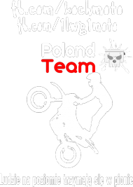 Dziecięca koszulka dla dziewczynki Crazy Riders Poland Team