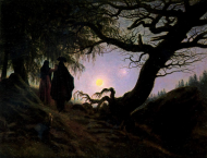 C. D. Friedrich - Mężczyzna i kobieta obserwujący księżyc, koszulka