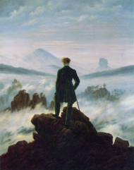 C. D. Friedrich, Wędrowiec ponad morzem mgły, koszulka IV