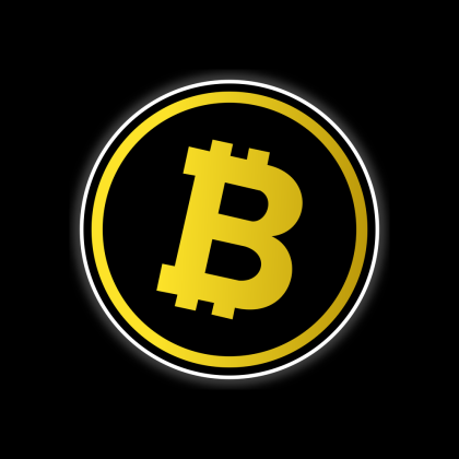BTC Bitcoin (poduszka FP) czarna 2s