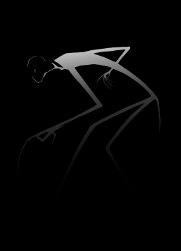slender czarny