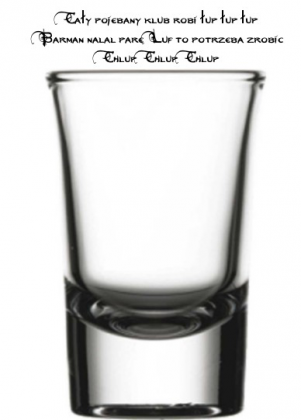 Barman nalał parę luf