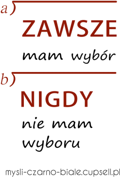 kubek: ZAWSZE MAM WYBÓR