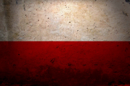 Polska flaga .