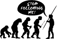 Stop following me! - męska koszulka