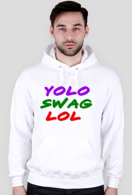 Bluza z kapturem z YOLO, SWAG, LOL - Style 4 You