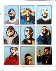 Podkładka Wu-tang Clan-Whtie