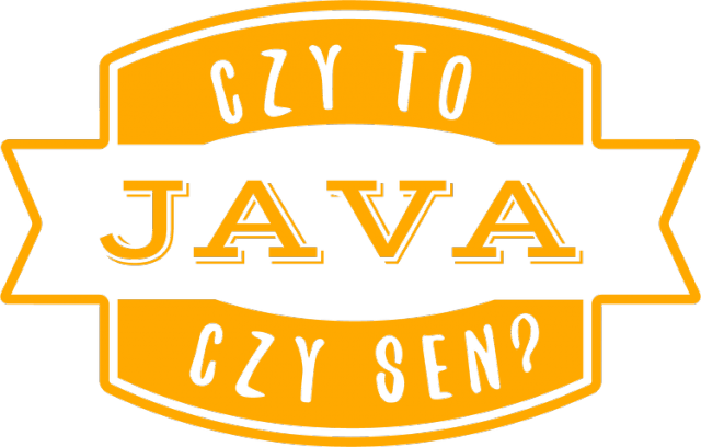 Koszulka "Czy to java czy sen?" - pomarańczowy napis