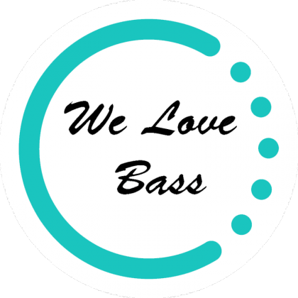 Koszulka Męska "We Love Bass" Białe Logo