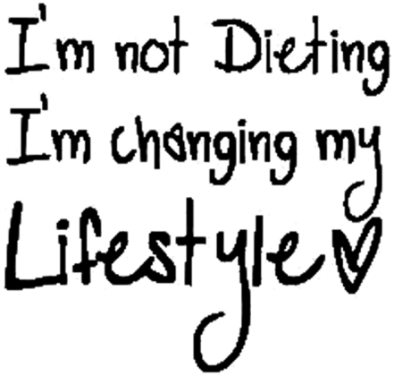 T-shirt "im not dieting"