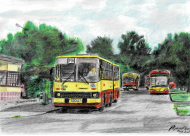 Plakat A2 rysunek Ikarus Wrocław