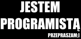 Jestem programistą - black