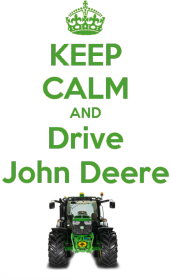 Koszulka Żeńska Keep Calm And Drive John Deere Żółta