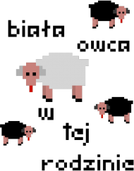 biała owca w tej rodzinie