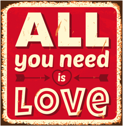 Torba all you need is love red