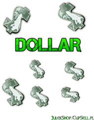 Kubek z napisem DOLLAR