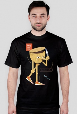 Boys don't cry - t-shirt pomarańczowy - skosztuj.to - skosztuj.to