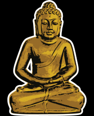 Golden Buddha Black