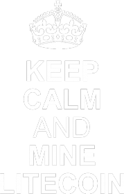 keep calm and mine litecoin (czerwona)