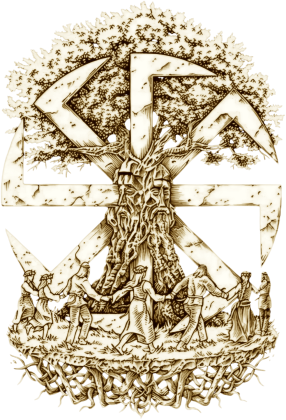 Swarzyca/kołowrót słowiański . Sepia