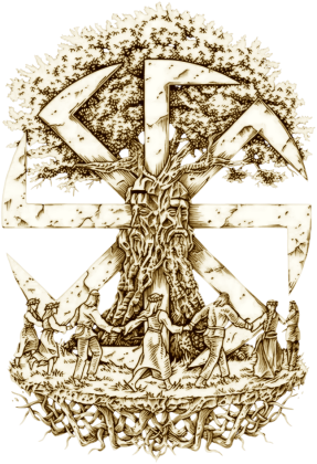 Swarzyca/kołowrót słowiański . Sepia