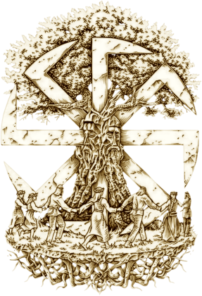 Swarzyca/kołowrót słowiański . Sepia
