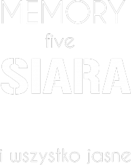 Memory FIVE Męska biały napis