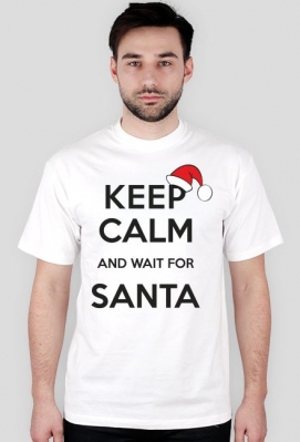 Koszulka męska z nadrukiem "Keep calm santa2" - ninia christmas