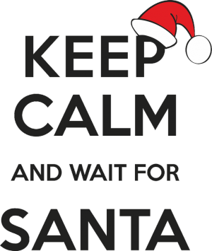 Koszulka męska z nadrukiem "Keep calm santa2" - nadruk