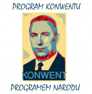 program konwentu - tył logo