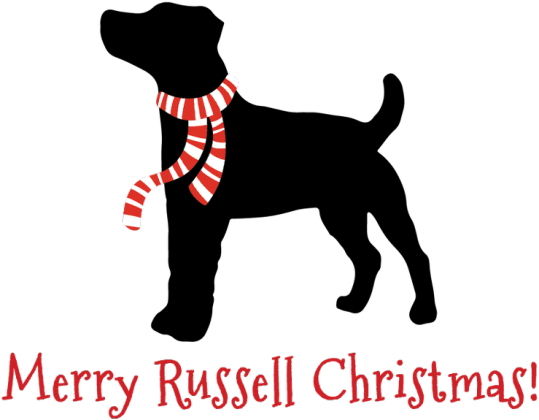 Dziewczęca świąteczna koszulka - Russell Terrier