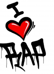 Niesamowita Koszulka I love rap !