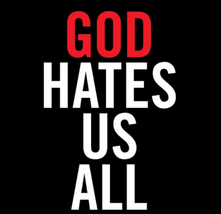 T-shirt damski God hates us all