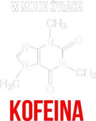 "W moich żyłach kofeina" - koszulka męska