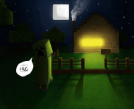 Koszulka biała, creeper