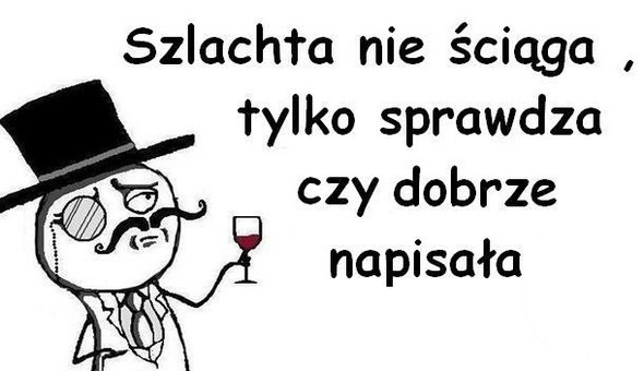 Jestem szlachta - biała