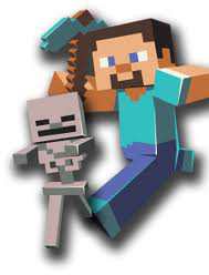 Koszulka Dziecięca "Szkielecik Minecraftowy