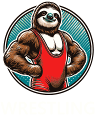 Bluza z kapturem - Leniwiec WRESTLING - mały wzór 002