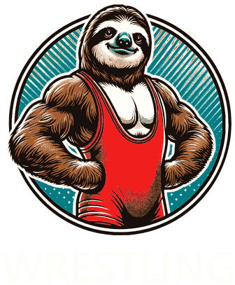 Koszulka ECO aware- Leniwiec WRESTLING - mały wzór 002