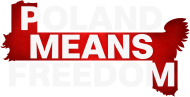 Koszulka z Logo POLAND MEANS FREEDOM