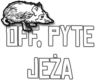 Koszulka OFF, PYTE JEŻA Męska CZARNA