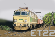 Koszulka z towarową lokomotywą elektryczną ET22