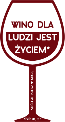 Koszulka WINO DLA LUDZI JEST ŻYCIEM damska