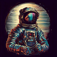 Męska koszulka Astronaut 5 Da Vinci (T1-KW4-W12-K15)