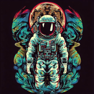Męska koszulka Astronaut 6 Da Vinci (T1-KW4-W13-K6)