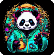Męska koszulka Panda 5 (T1-KW28-W78-K15)