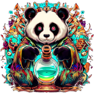 Męska koszulka Panda 9 (T1-KW28-W81-K2)