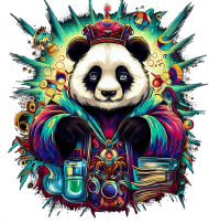 Męska koszulka Panda 12 (T1-KW28-W83-K14)